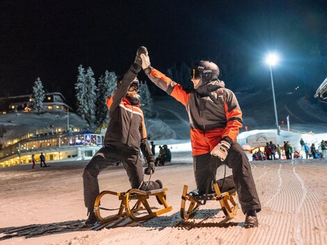 Mondscheinrodeln in Kappl